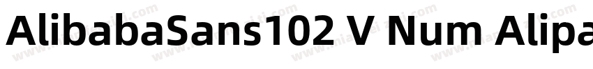 AlibabaSans102 V Num Alipay Md2字体转换